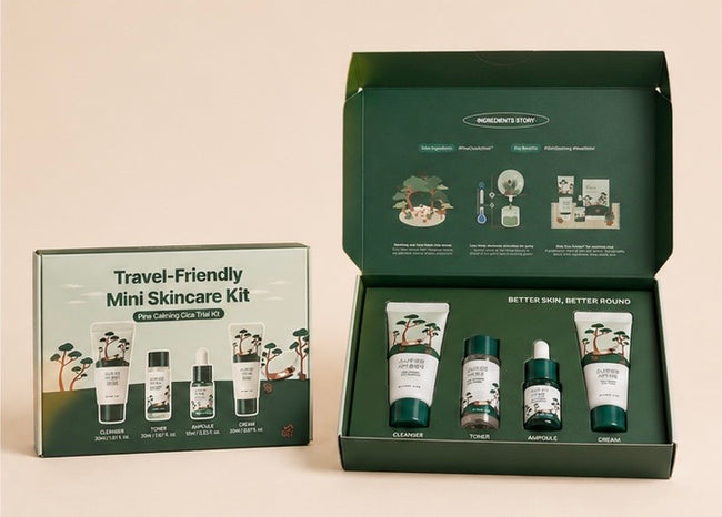 Round Lab - Mini Pine Calming Skincare Kit